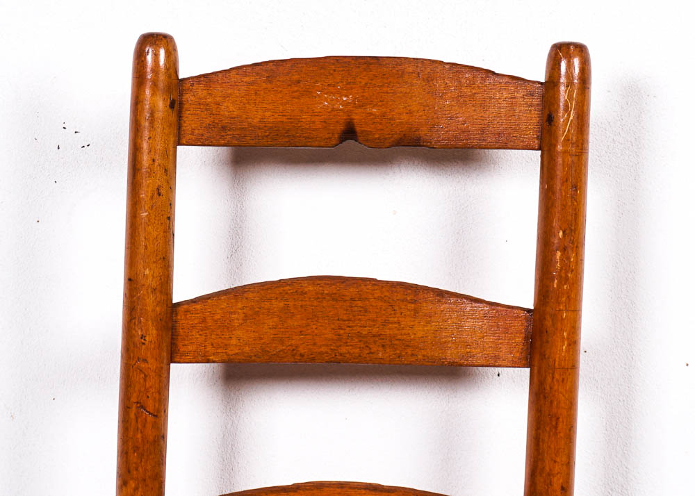 Ladder Back Rush Seat Side Chair