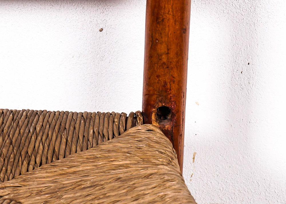 Ladder Back Rush Seat Side Chair