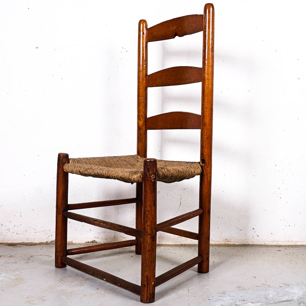 Ladder Back Rush Seat Side Chair