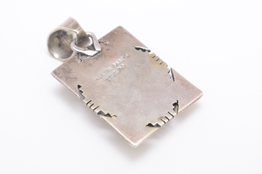 Sterling Silver Onyx Bracelet and Austin Garcia Pendant