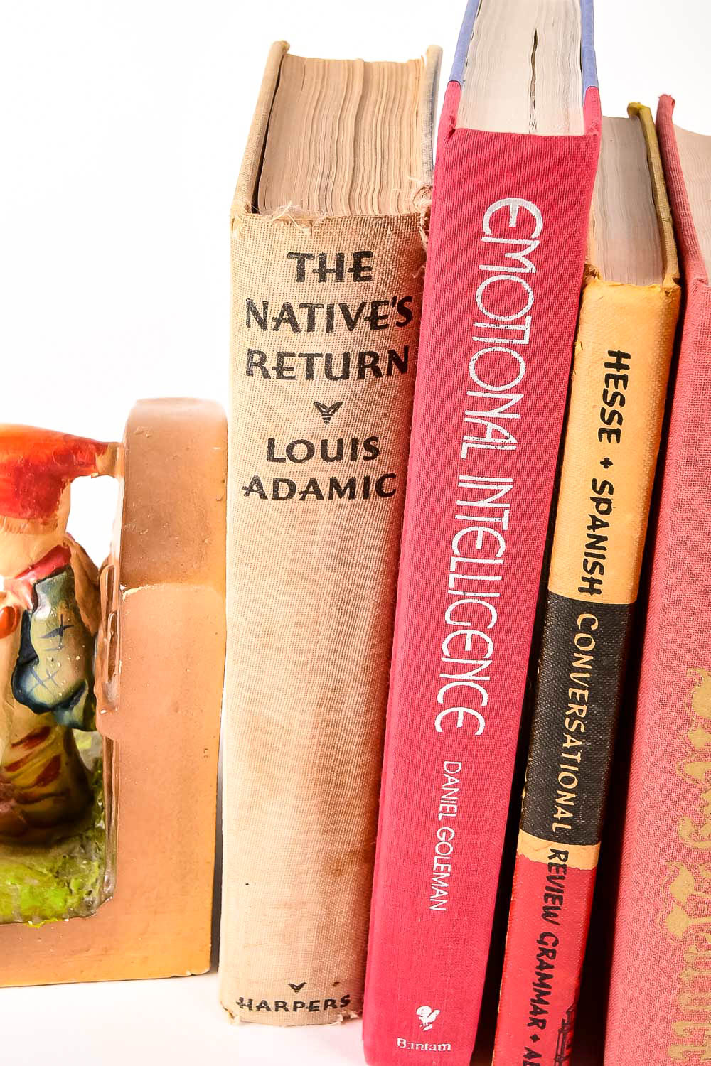 Pair of Hummel-Style Bookends with Books