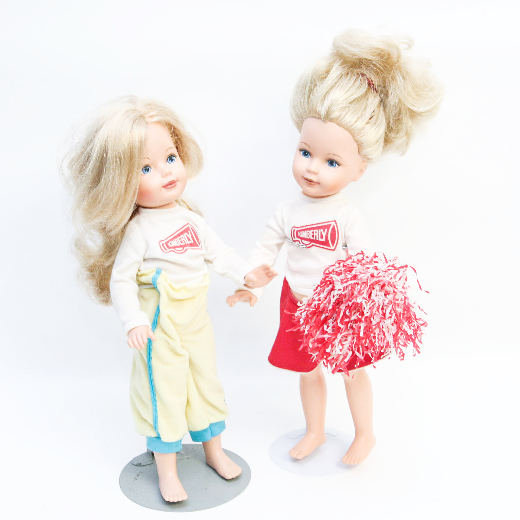 Pair of Tomy "Kimberly" Cheerleader Dolls