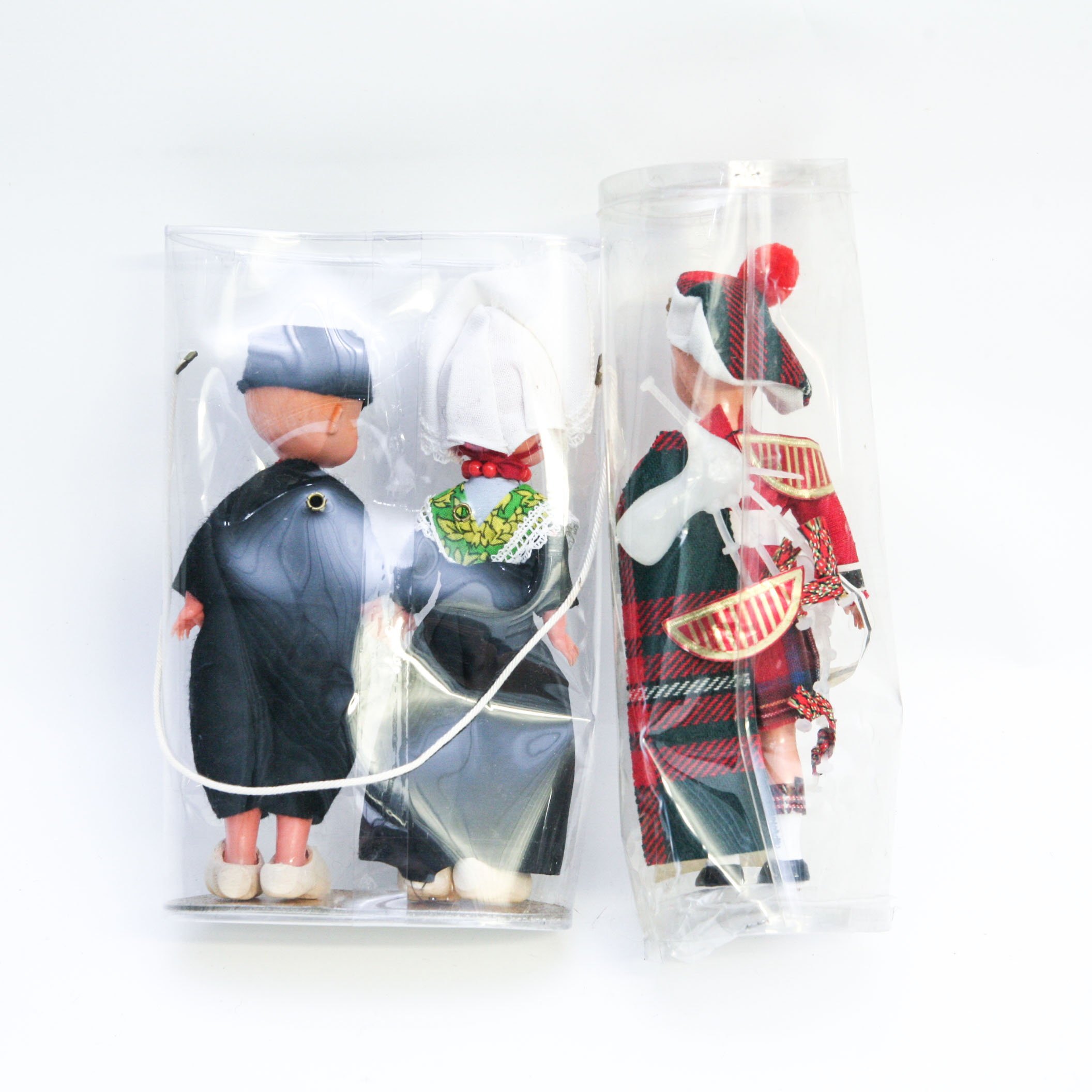 Altar Doll's "Scots Piper with Beret" (#A1) Plus Two Celluloid Dolls