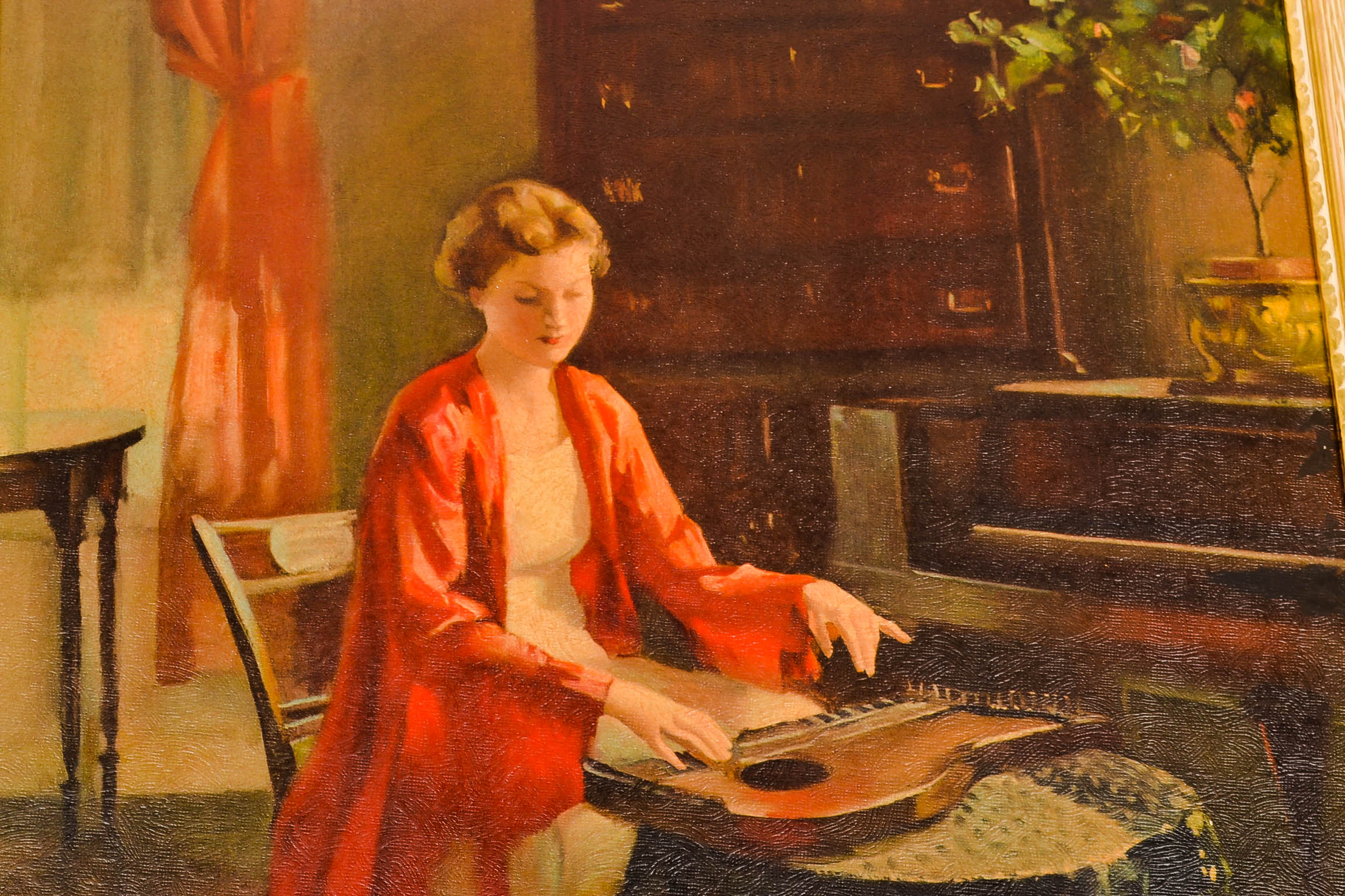 Framed Oil Painting on Board