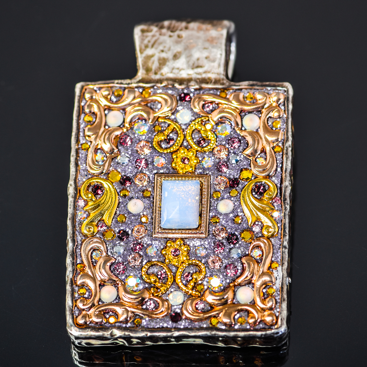 Orit Schatzman Handcrafted Sterling Silver and Semi-Precious Stone Pendant