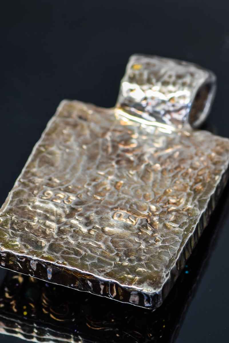 Orit Schatzman Handcrafted Sterling Silver and Semi-Precious Stone Pendant