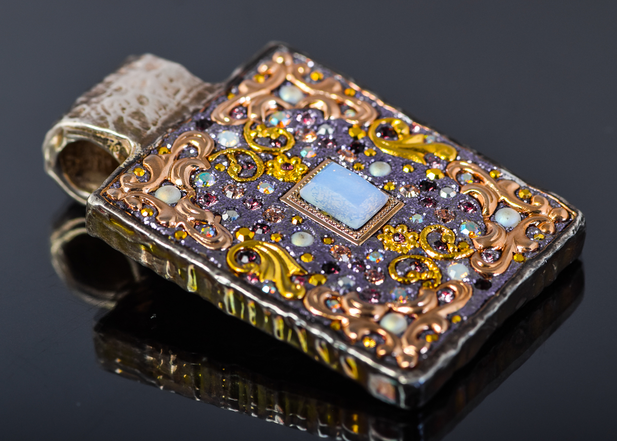 Orit Schatzman Handcrafted Sterling Silver and Semi-Precious Stone Pendant