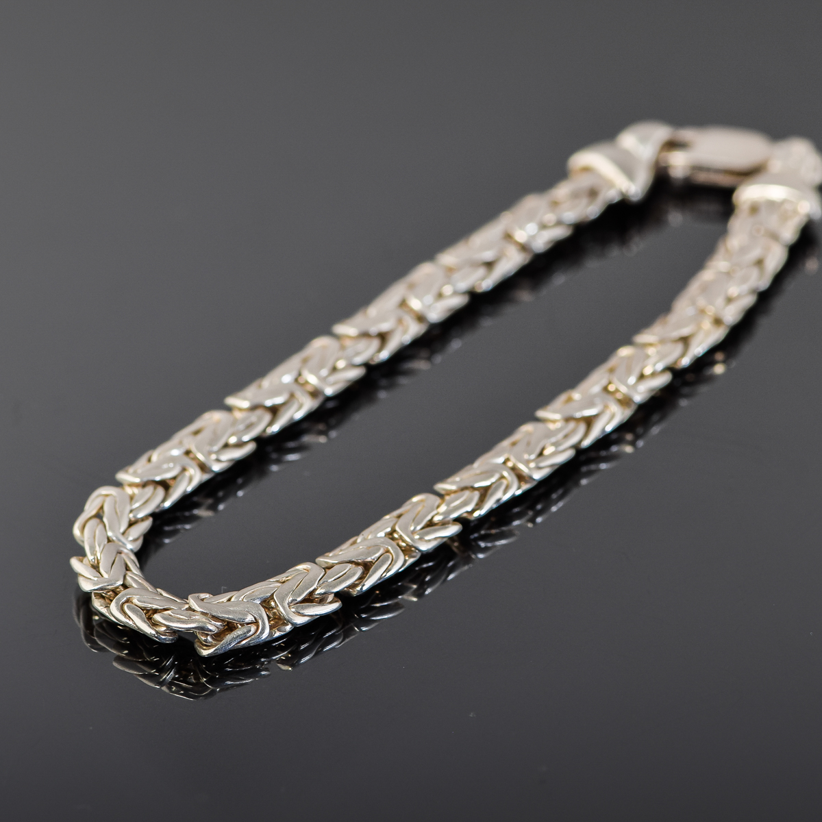 Sterling Silver Byzantine Bracelet