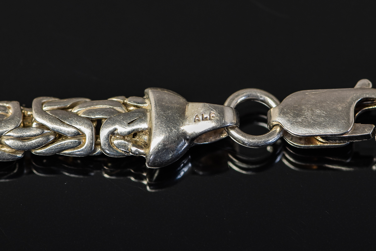 Sterling Silver Byzantine Bracelet