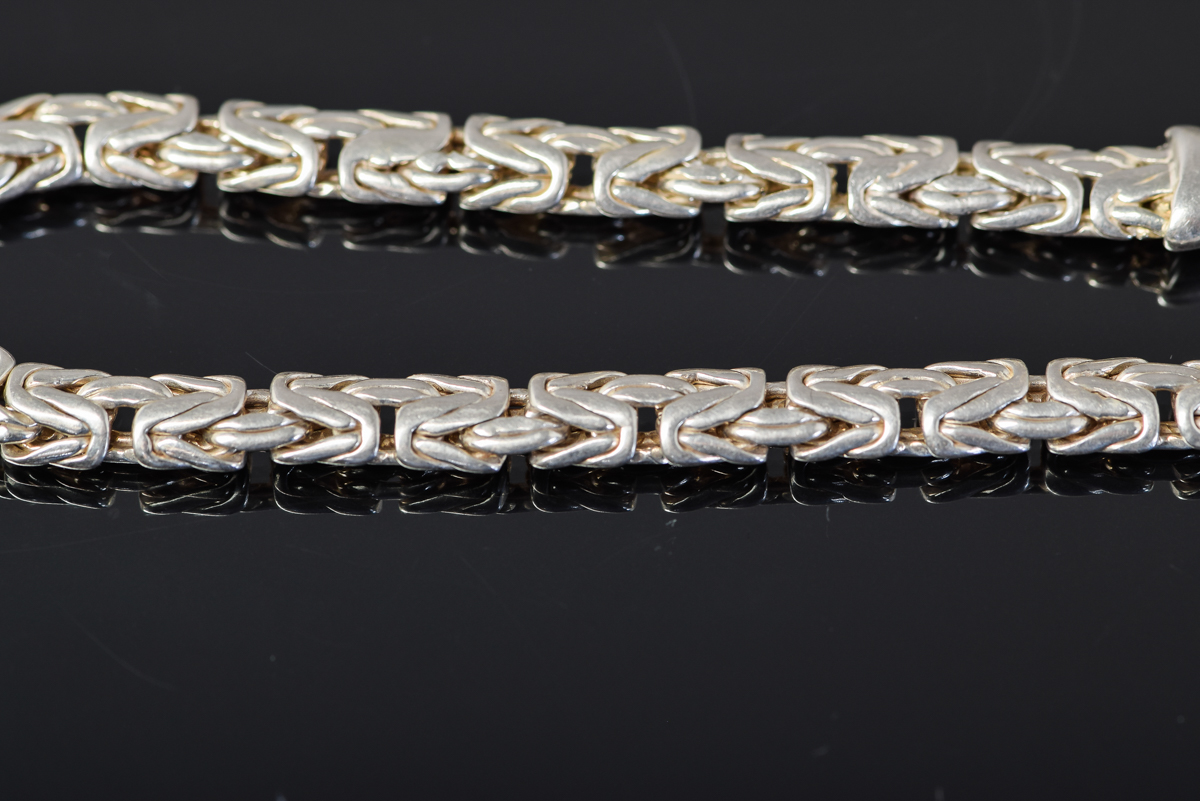 Sterling Silver Byzantine Bracelet