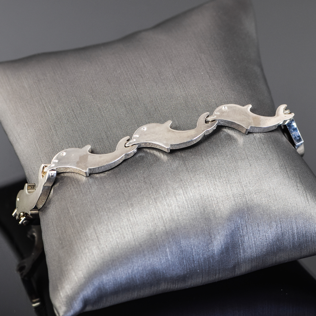 Sterling Silver Dolphin Bracelet