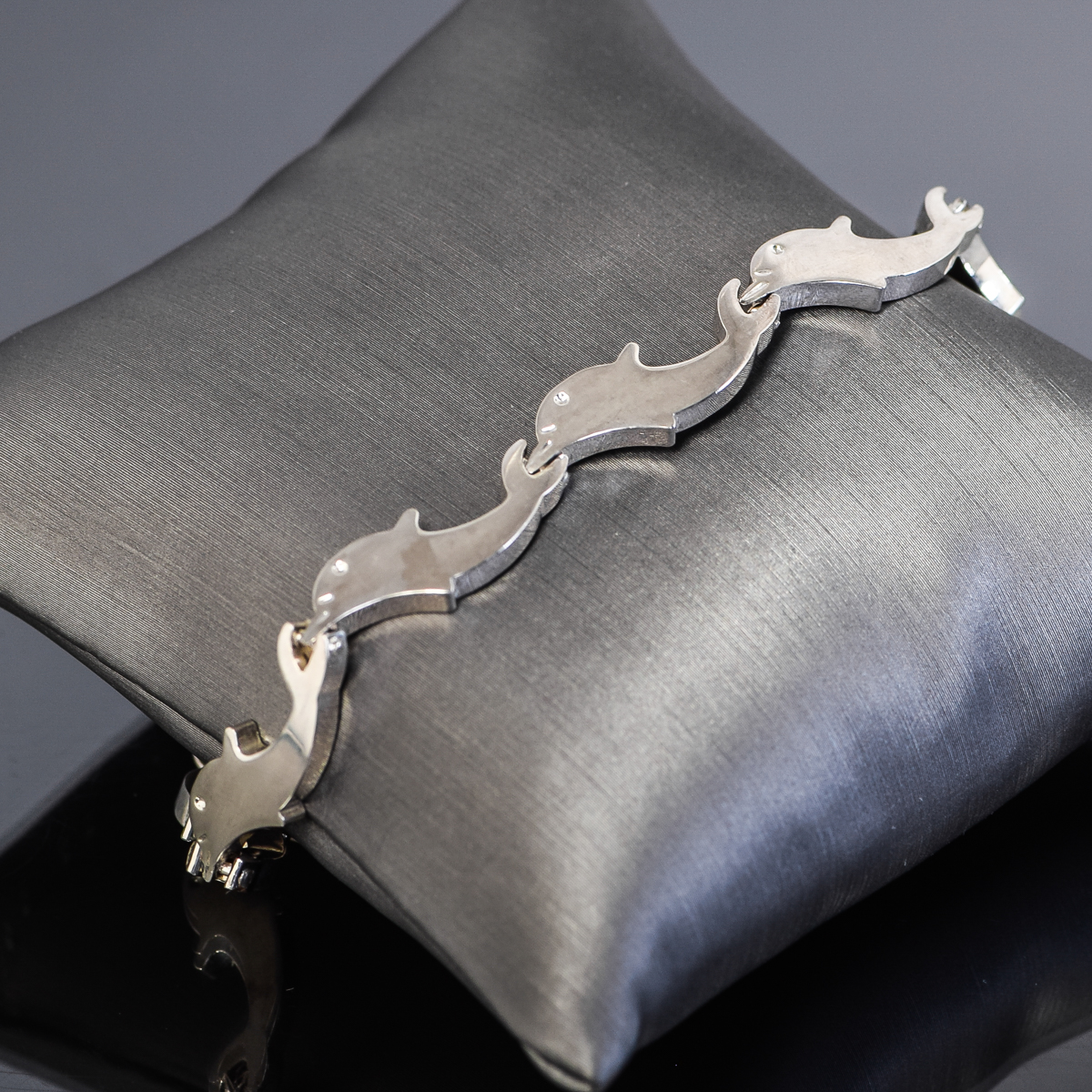 Sterling Silver Dolphin Bracelet