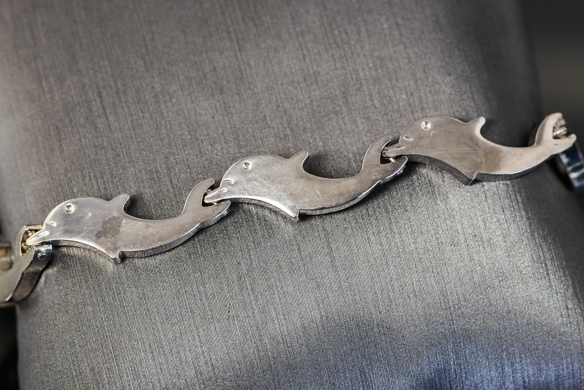 Sterling Silver Dolphin Bracelet