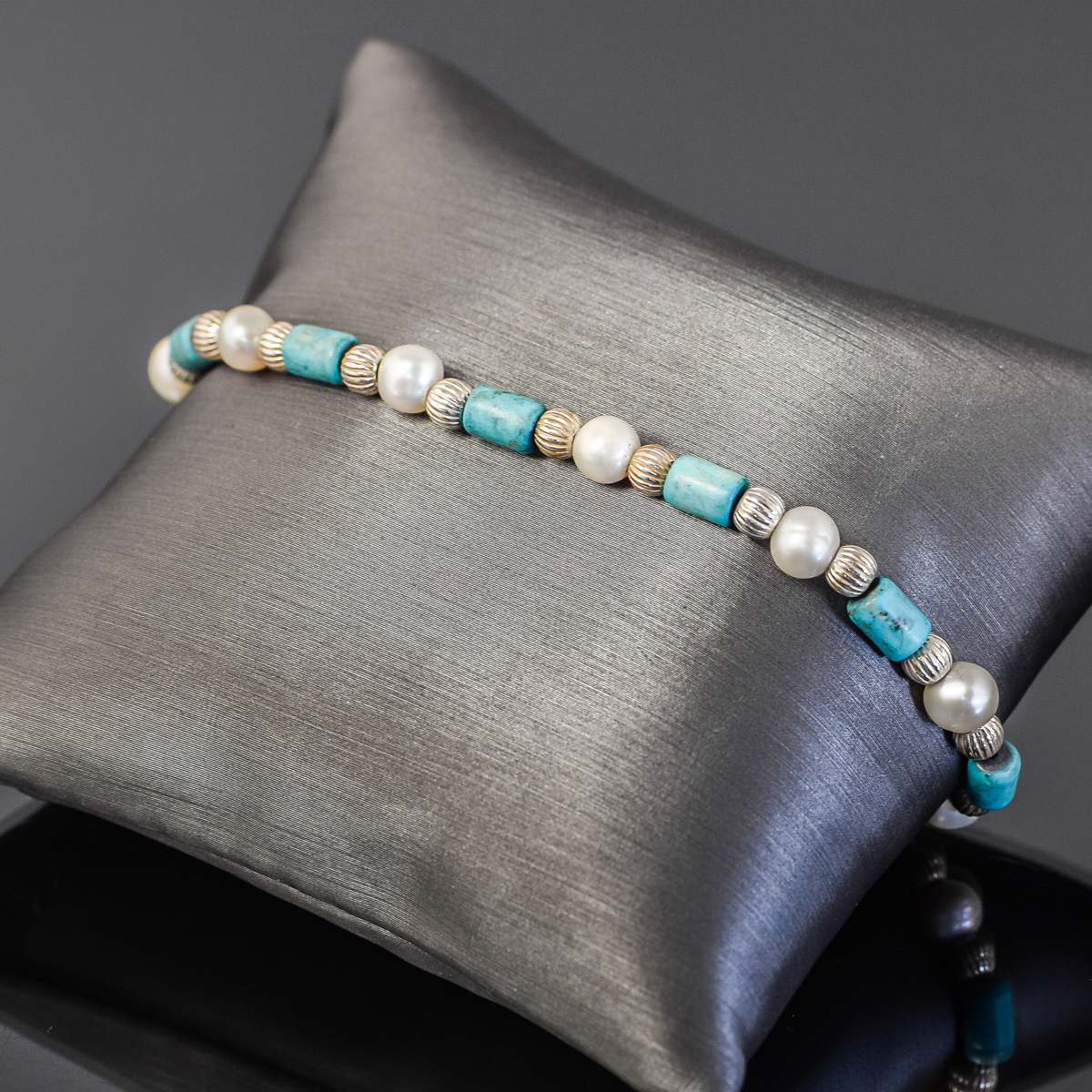 Sterling Silver Beaded Bracelet