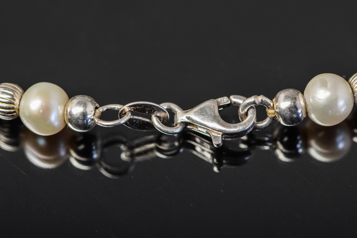Sterling Silver Beaded Bracelet