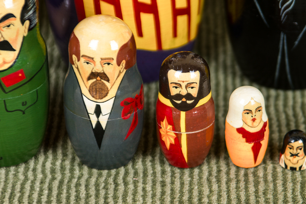 Vintage Soviet Leaders Nesting Dolls