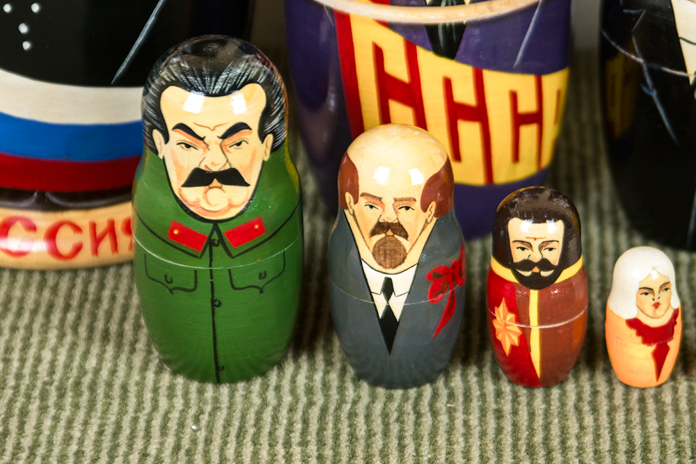 Vintage Soviet Leaders Nesting Dolls