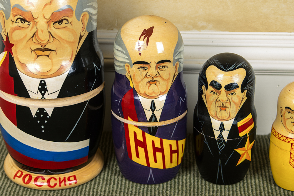 Vintage Soviet Leaders Nesting Dolls