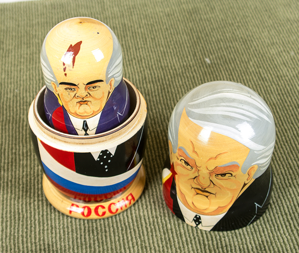 Vintage Soviet Leaders Nesting Dolls