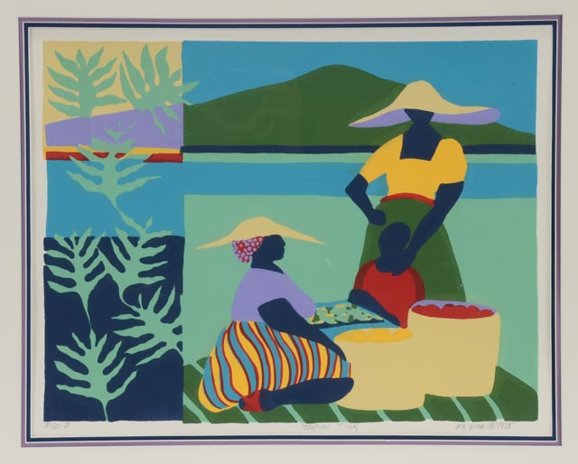 Ms. Lisa Etre Signed Limited Edition 1988 Serigraph "Tropical T'ing"