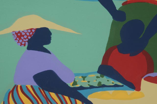 Ms. Lisa Etre Signed Limited Edition 1988 Serigraph "Tropical T'ing"