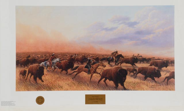 Tom Phillips Signed Limited Edition Print "The Chase"