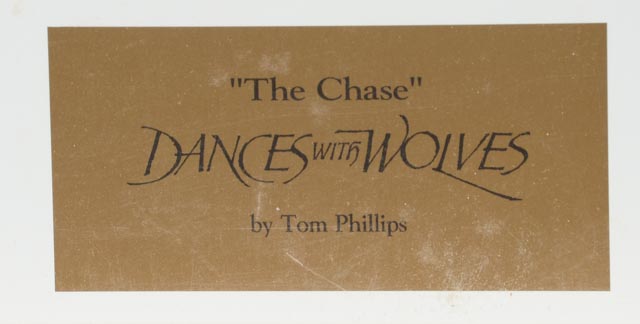 Tom Phillips Signed Limited Edition Print "The Chase"