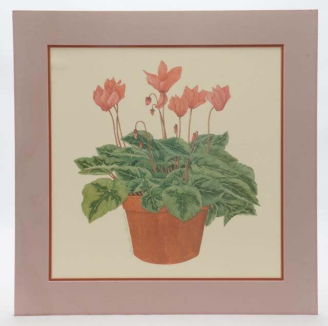 Pair of Sandra Tommela Floral Reproduction Prints