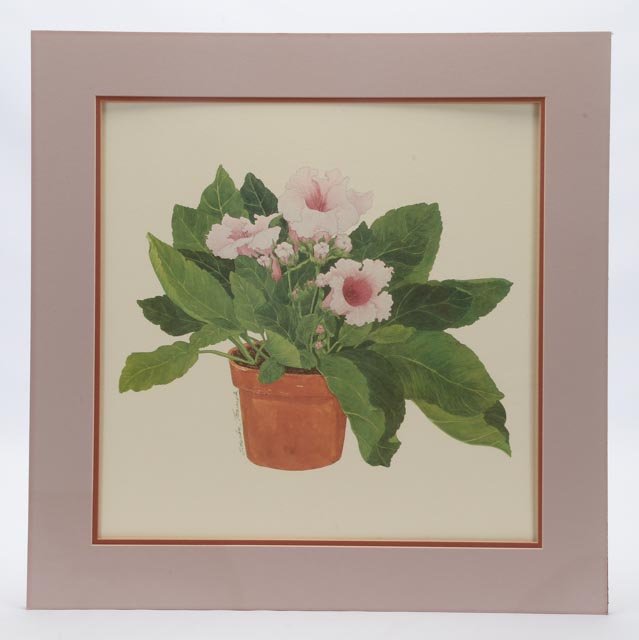 Pair of Sandra Tommela Floral Reproduction Prints