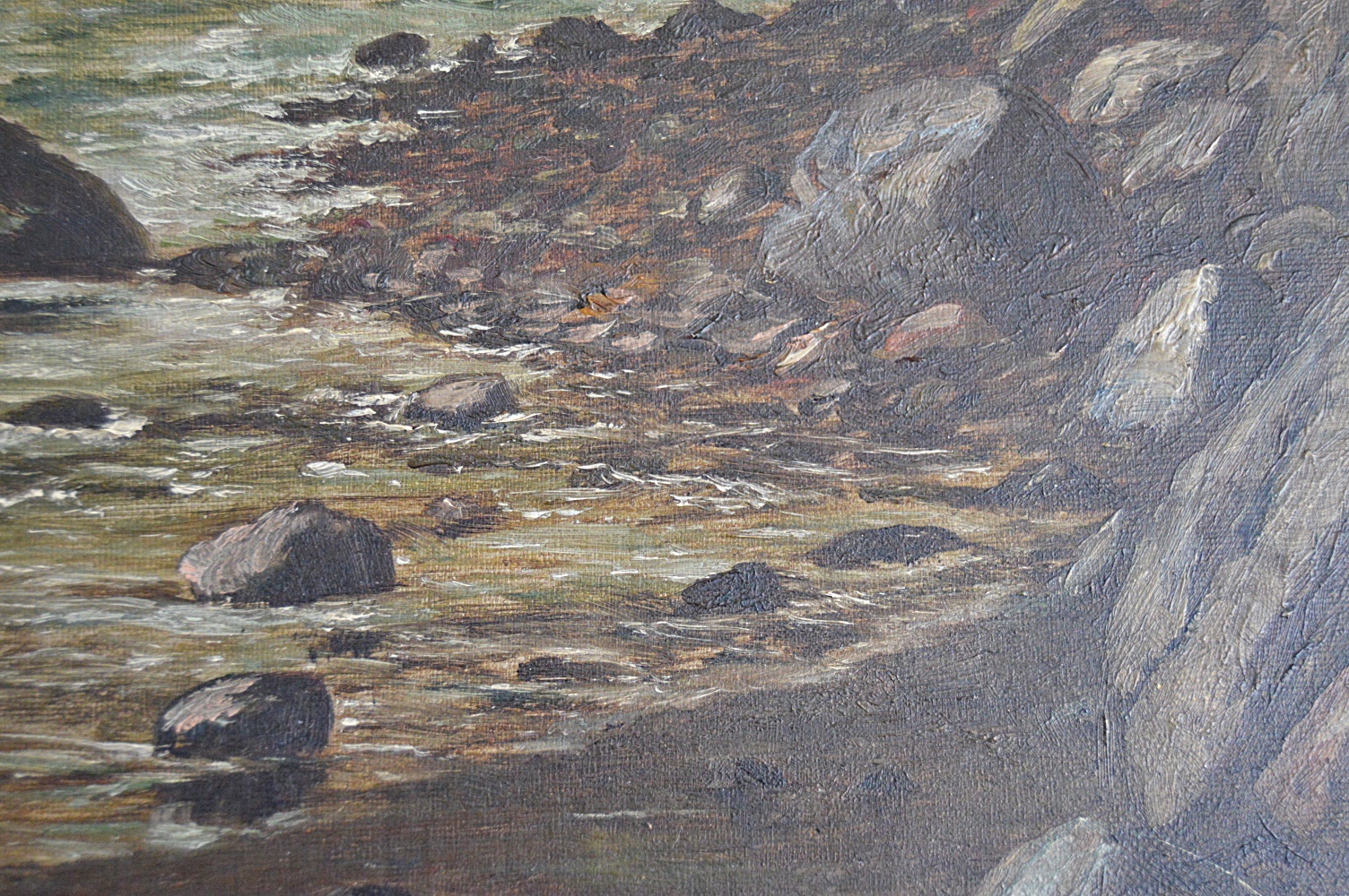 Late 19th Century Oil on Canvas of the Cliff House by J.P. Frost
