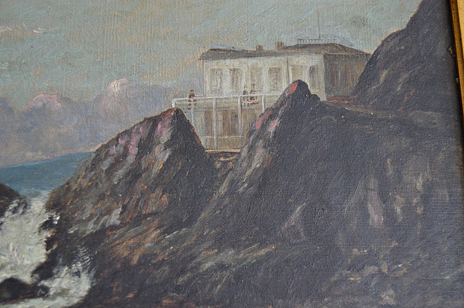 Late 19th Century Oil on Canvas of the Cliff House by J.P. Frost