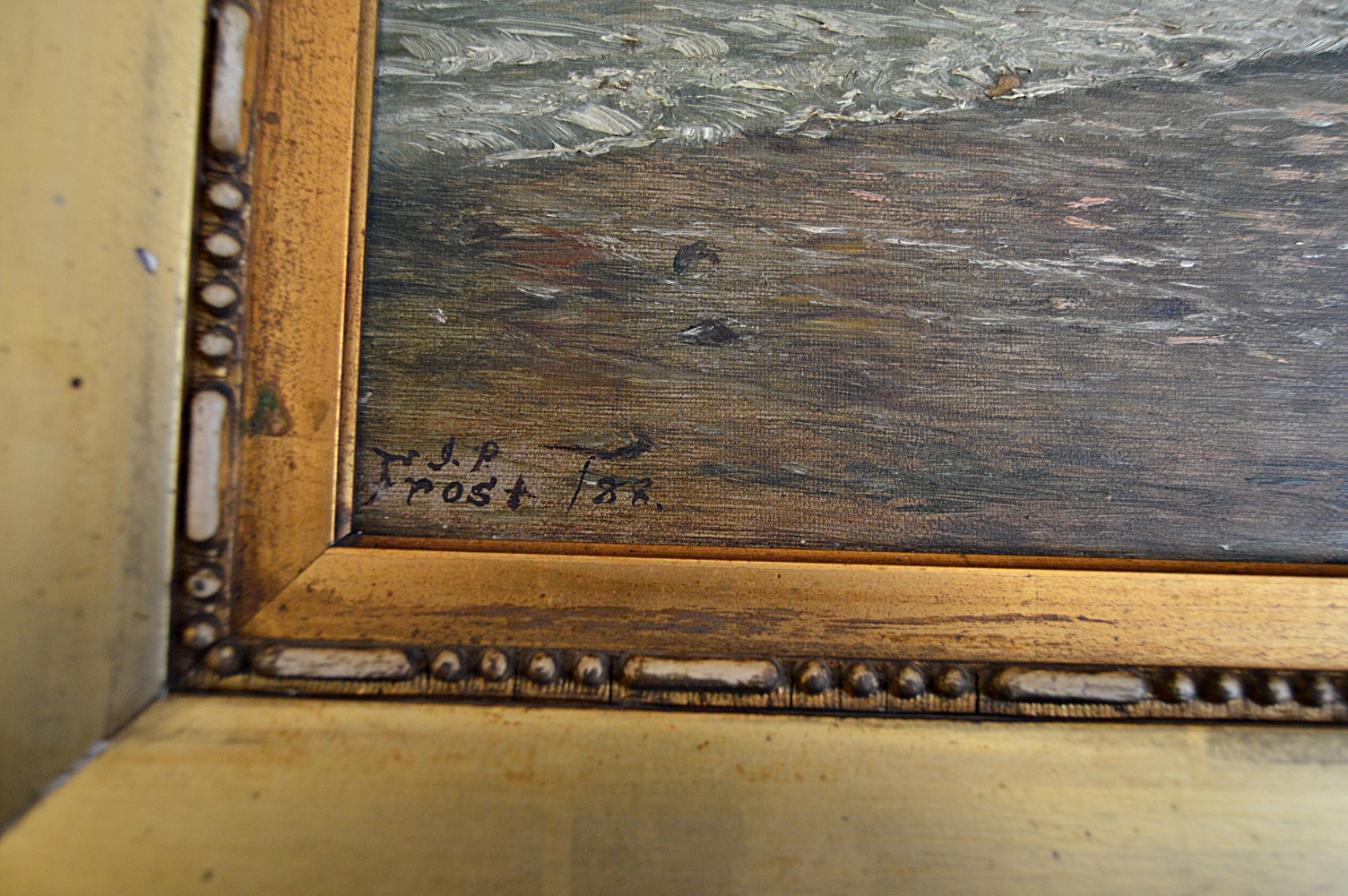 Late 19th Century Oil on Canvas of the Cliff House by J.P. Frost