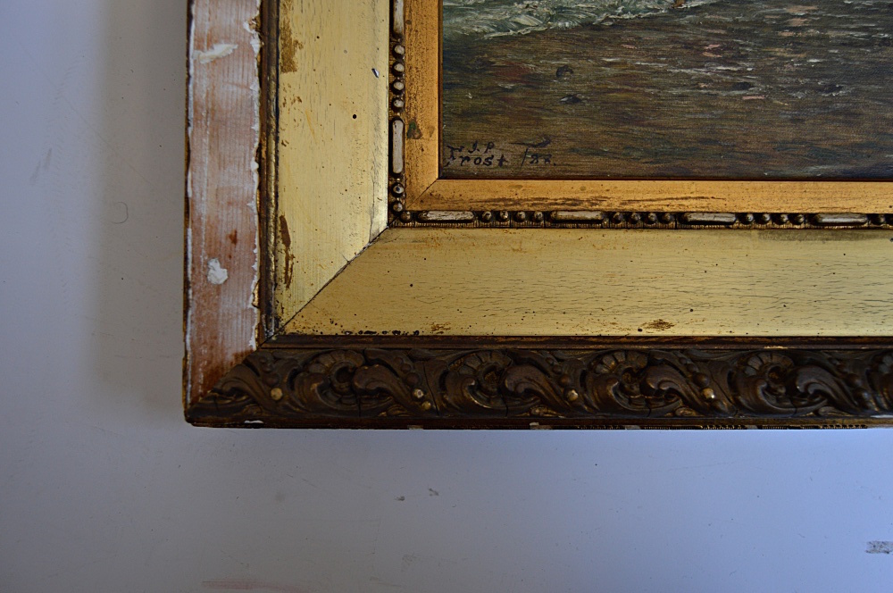 Late 19th Century Oil on Canvas of the Cliff House by J.P. Frost