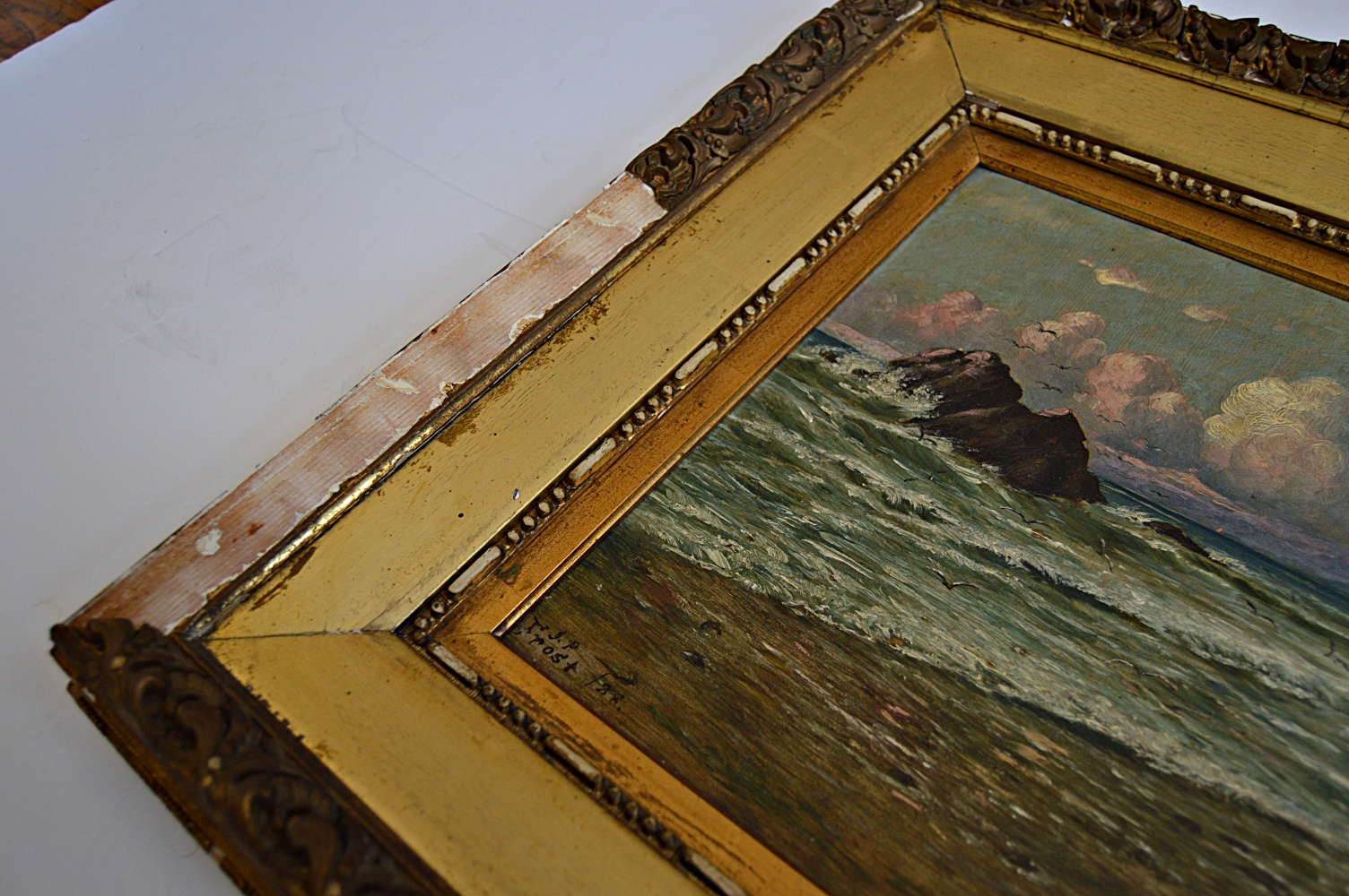 Late 19th Century Oil on Canvas of the Cliff House by J.P. Frost