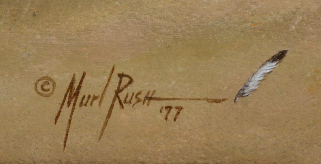 Murl H. Rush Original Tempera Painting on Board