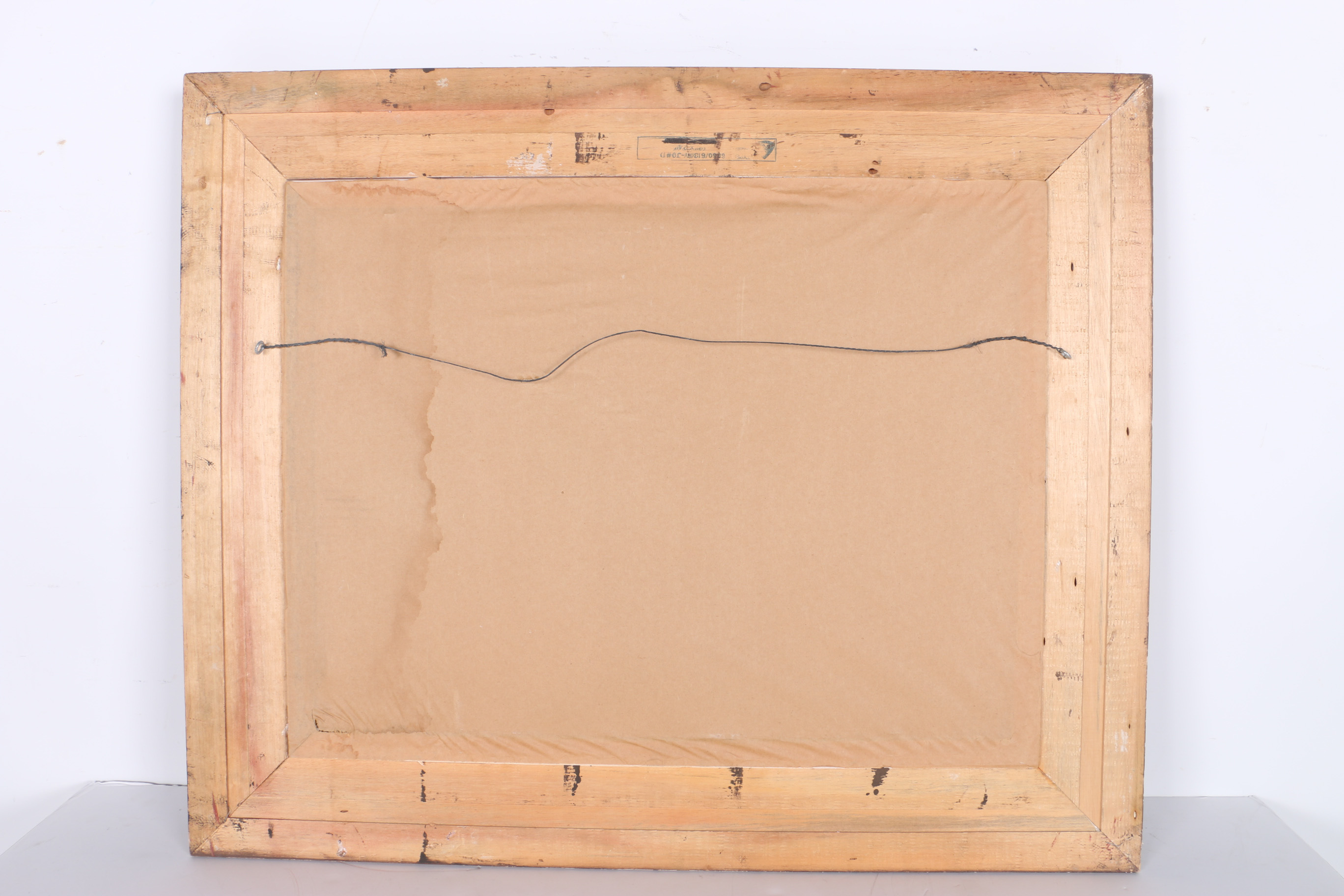 Xavier Cugat Signed Framed Oil Painting of Clowns