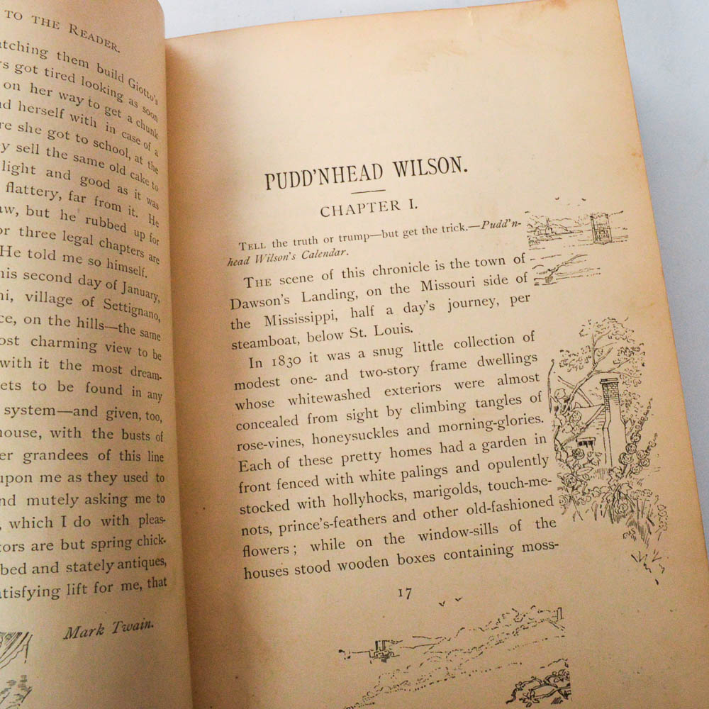 1894 First Ed. Twain "The Tragedy of Pudd'nhead Wilson & The Comedy of The Extraordinary Twins"
