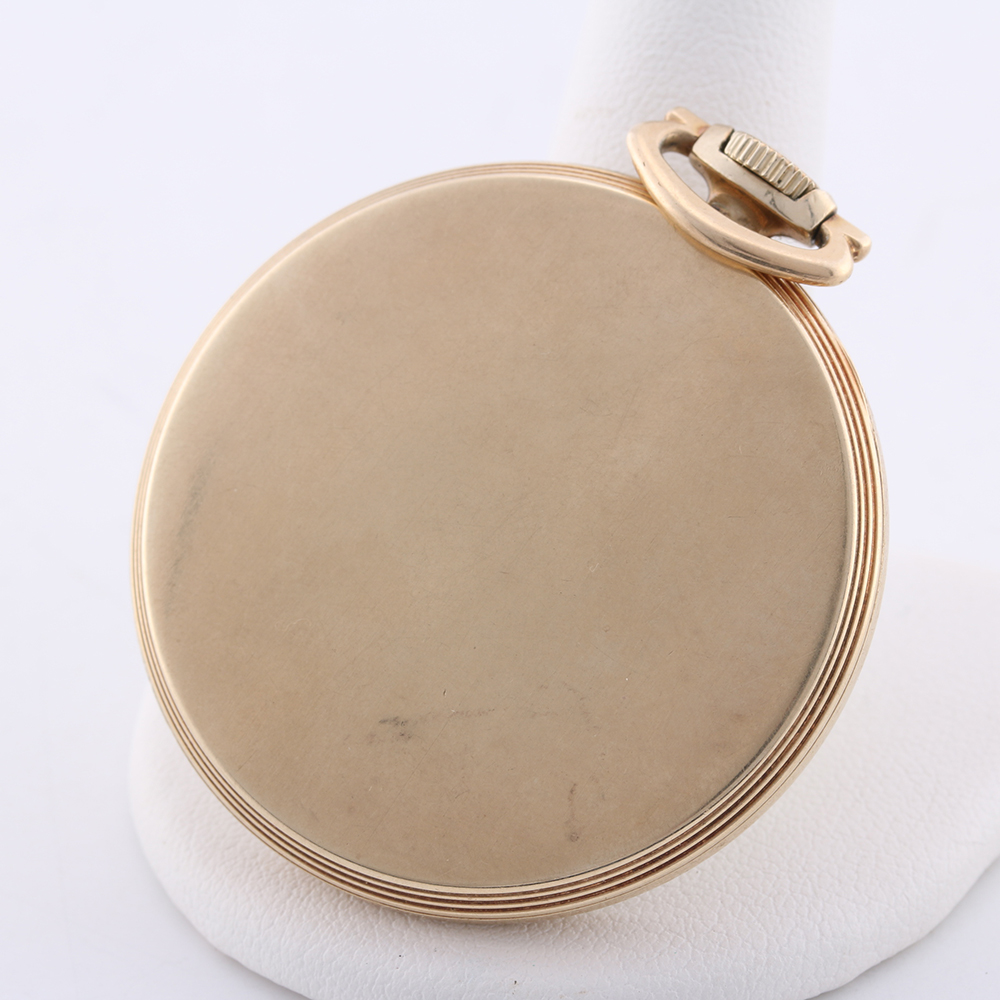 Vintage 1940s 10K Gold Filled Elgin DeLuxe Pocket Watch