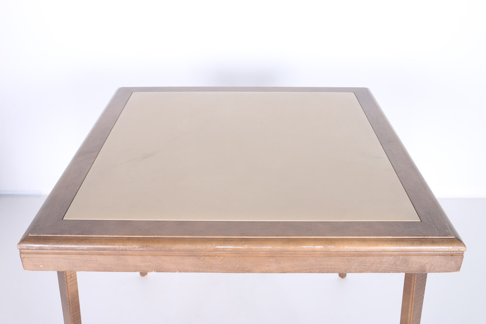 Vintage Folding Card Table with Three Chairs by Stakmore Co.