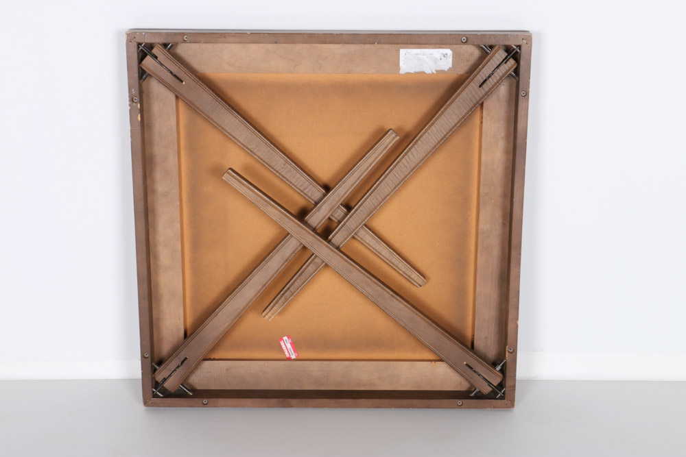 Vintage Folding Card Table with Three Chairs by Stakmore Co.