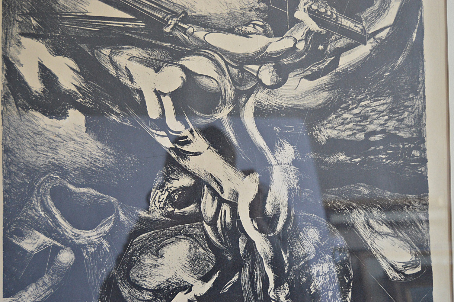 David Alfaro Siqueiros Lithograph "El Centauro de la Conquista"