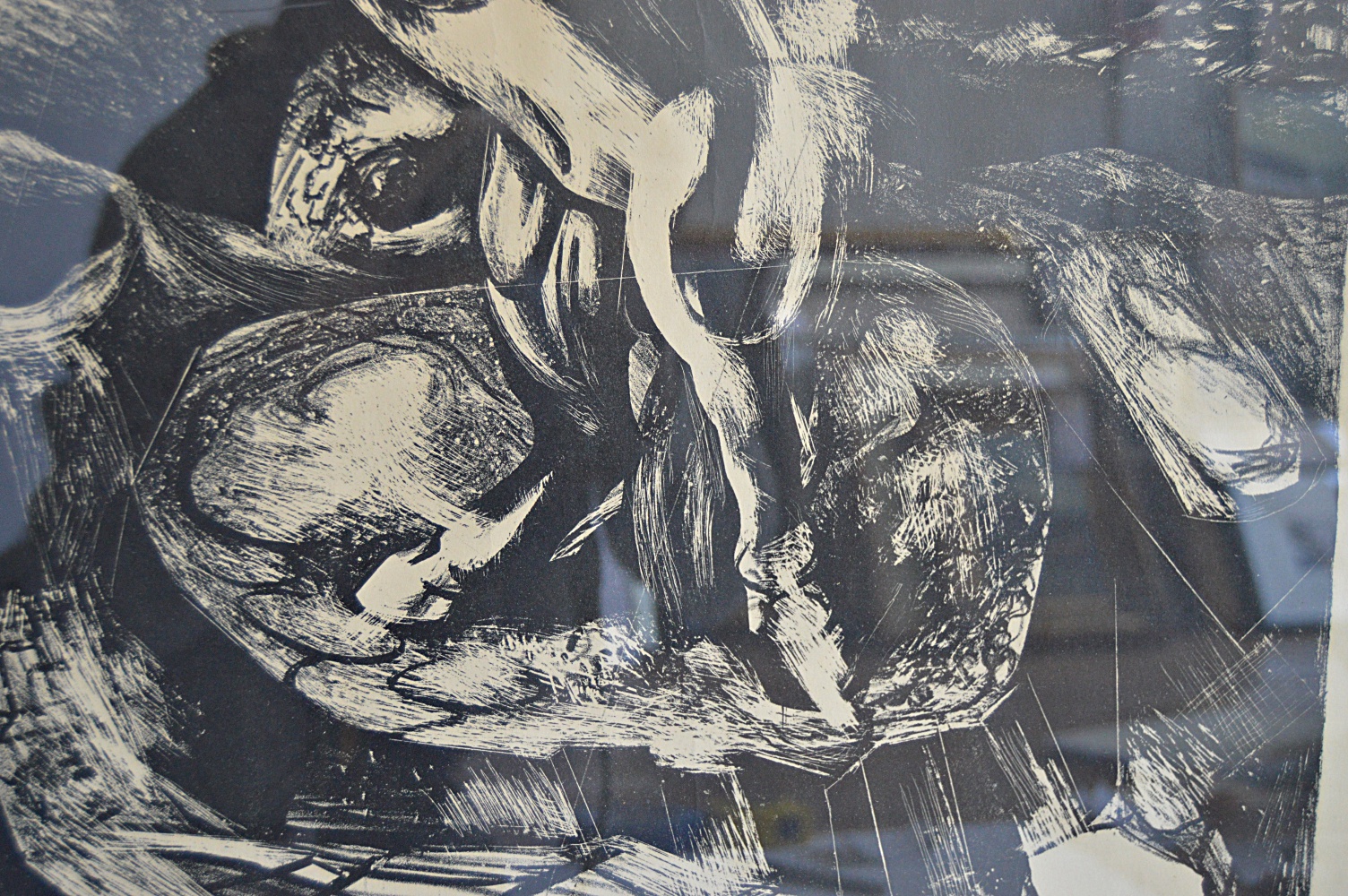 David Alfaro Siqueiros Lithograph "El Centauro de la Conquista"