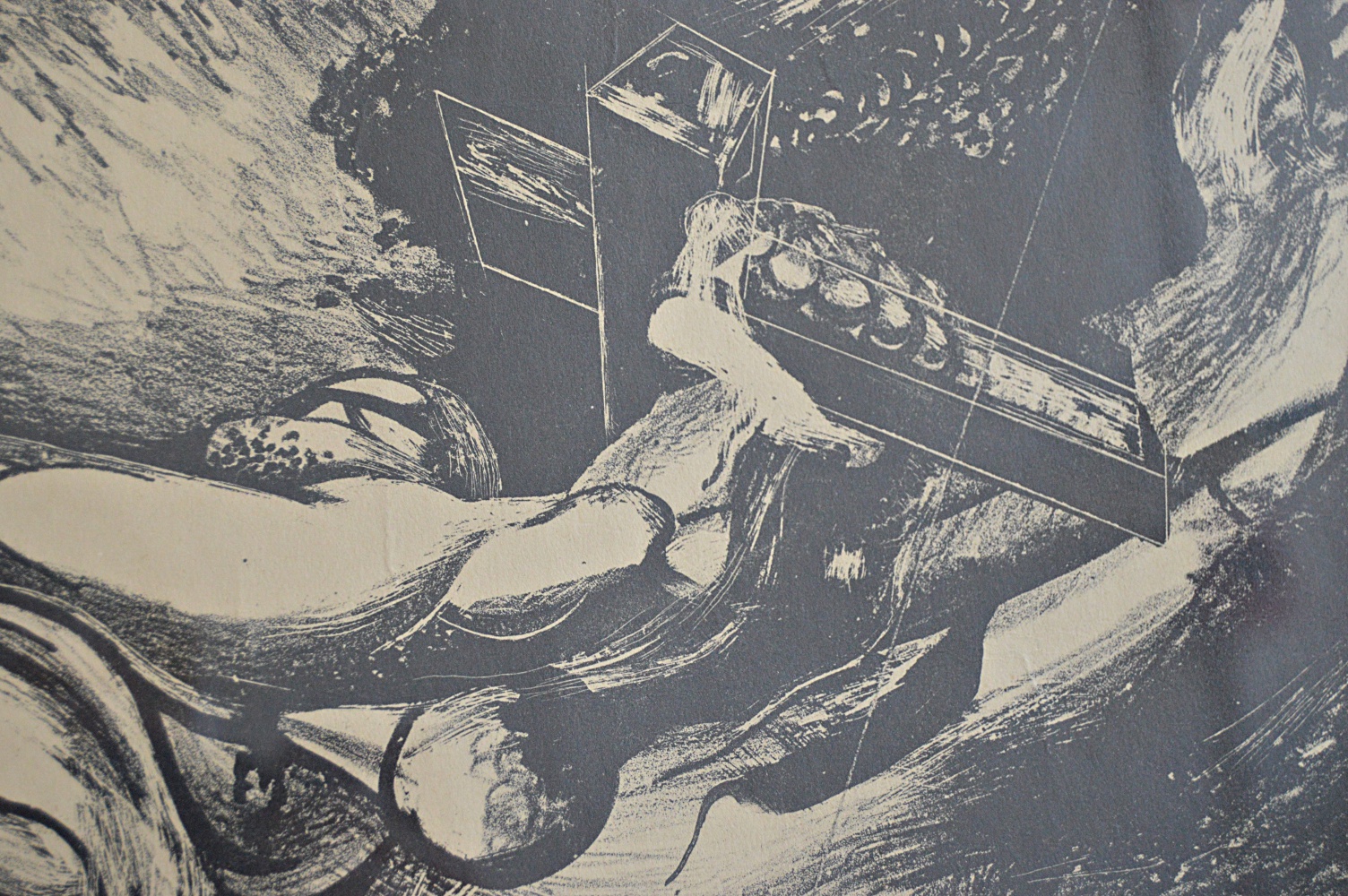 David Alfaro Siqueiros Lithograph "El Centauro de la Conquista"