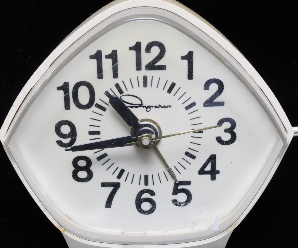 Vintage Iron and Alarm Clock