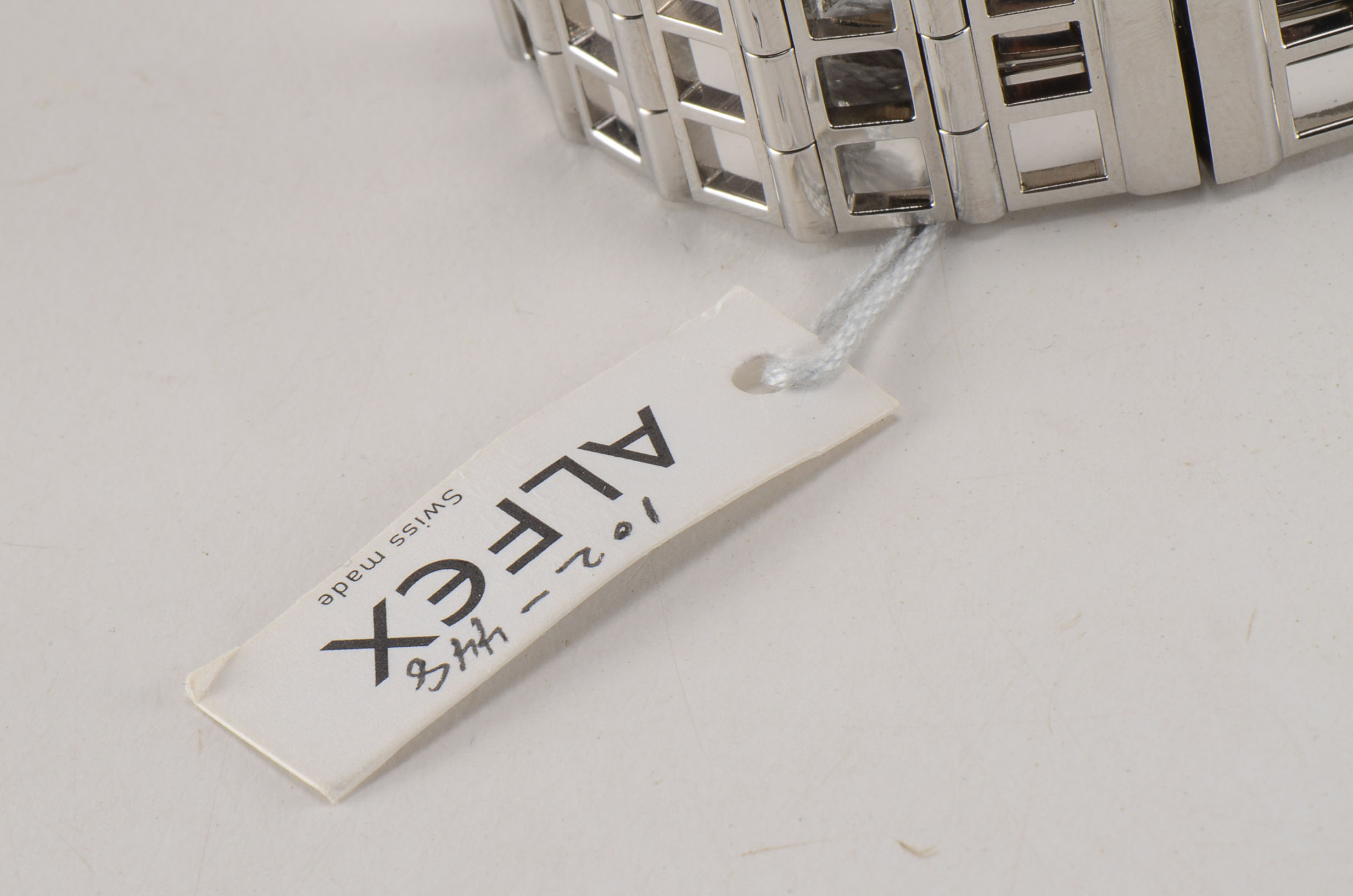 Women's Alfex of Switzerland Swiss Made Stainless Steel Watch with Signature Case