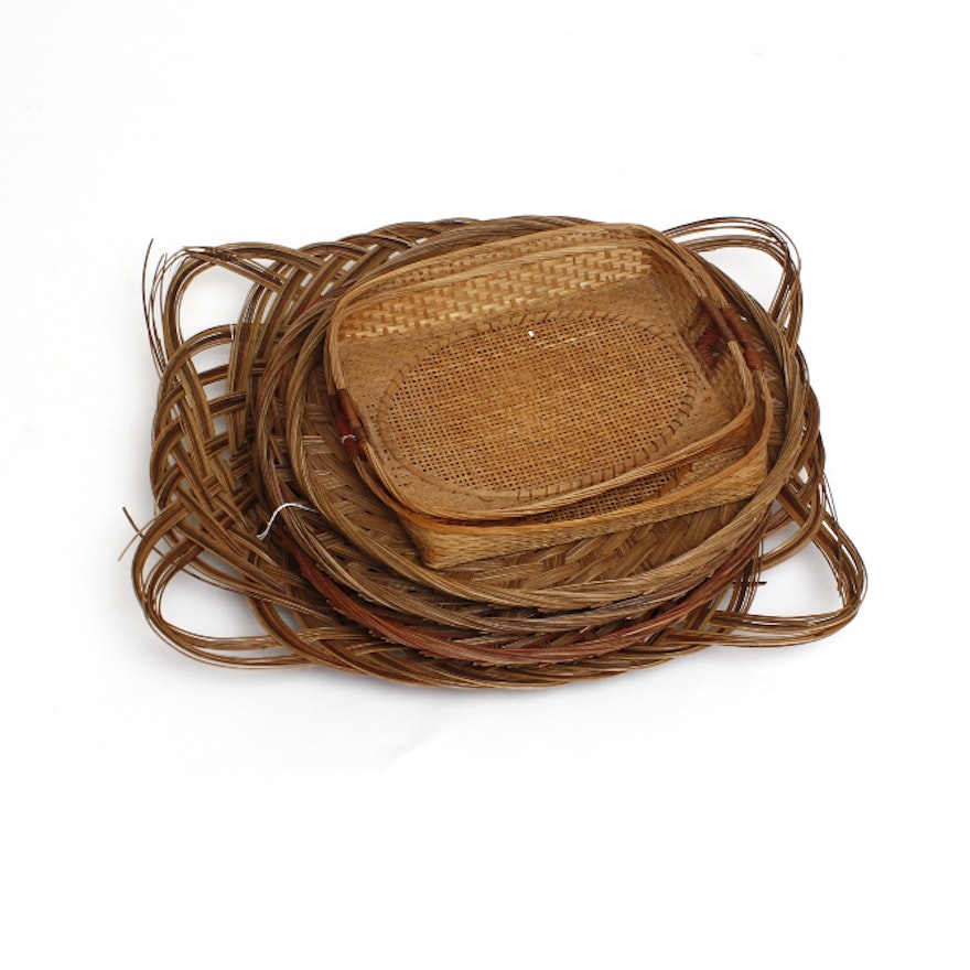 Woven Basket Style Trays