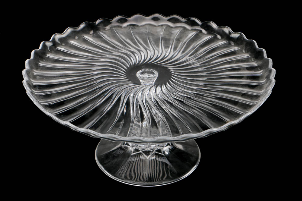 Trifle Bowl and Cake Stand Set