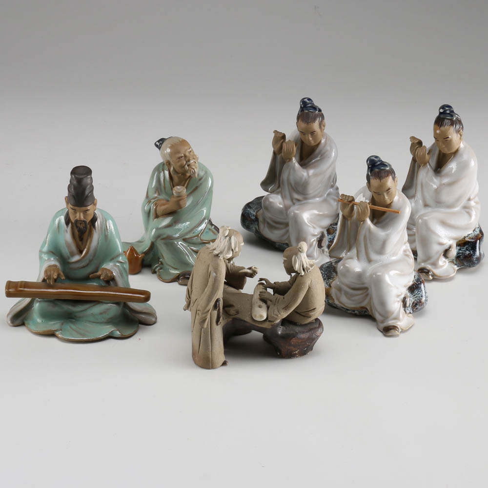 Chinese Shiwan Ware Figurines