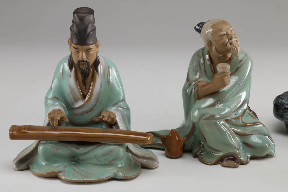 Chinese Shiwan Ware Figurines