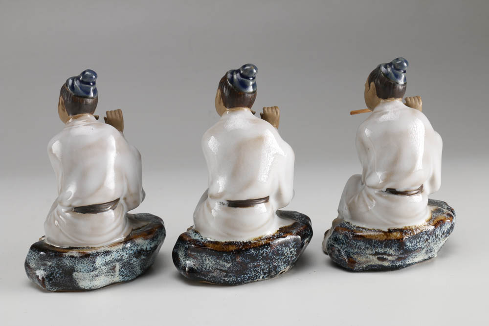 Chinese Shiwan Ware Figurines